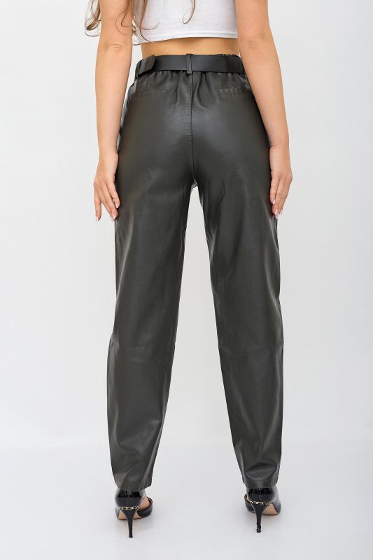 Women's joggers made of eco-leather X article 9180