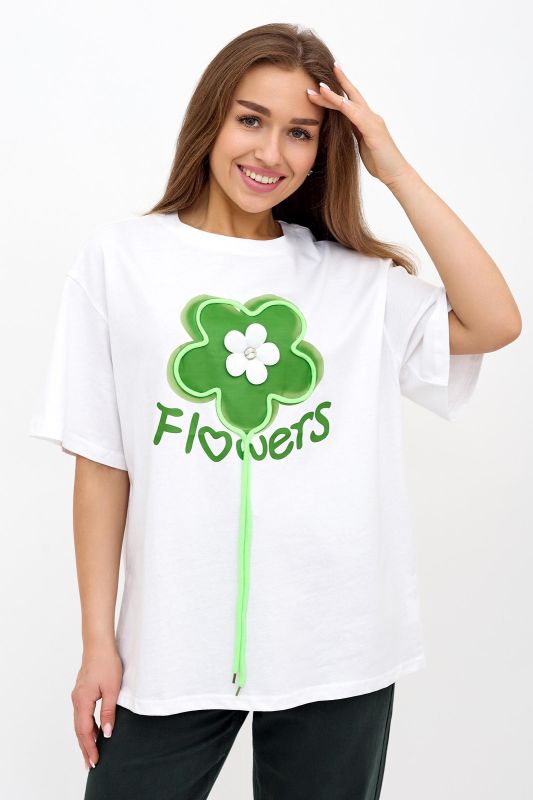 Women's T-shirt Flowers A article 9365