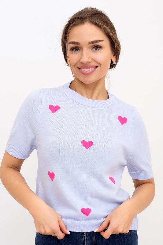 Knitted T-shirt Hearts G article 9285