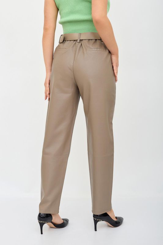 Women's joggers made of eco-leather K article 9171