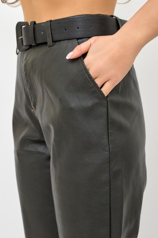 Women's joggers made of eco-leather X article 9180