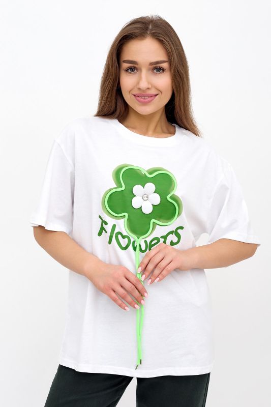 Women's T-shirt Flowers A article 9365