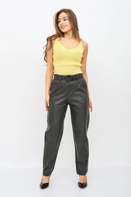 Women's joggers made of eco-leather X article 9180